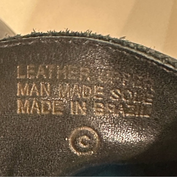 Etienne Aigner Black Leather Booties Silver Buckle Brazil Career Casual Size 8 - Picture 9 of 11